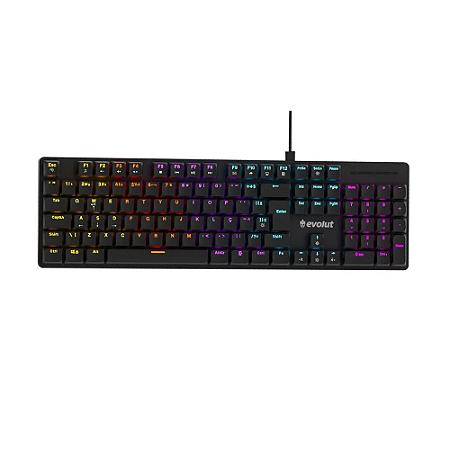 Teclado Mecânico Gamer RYN EG222 Evolut Switch Vermelho Novo