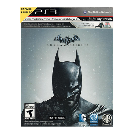 Jogo Batman Arkham Origins PS3 P Usado