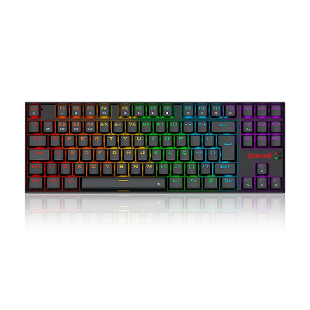 Teclado Mecânico Gamer Kumara Elite Preto Switch Marrom Redragon Novo