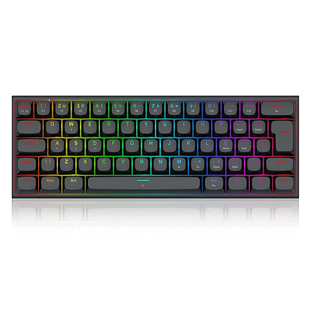 Teclado Magnético Gamer Fidd Preto Redragon Novo