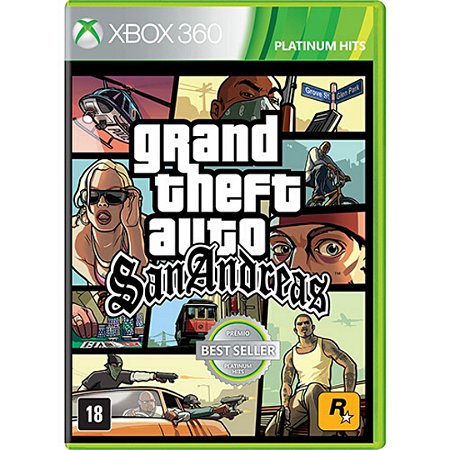 Jogo Grand Theft Auto San Andreas GTA Xbox 360 Usado - Meu Game Favorito