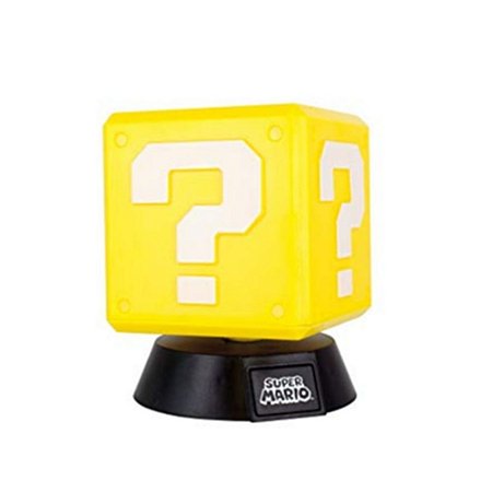 Luminária Super Mario Bros Question Block Light Novo