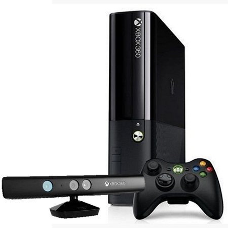 Xbox 360 Super Slim 4g modelo 2015 e 2016 com 2 controle e 1 jogo