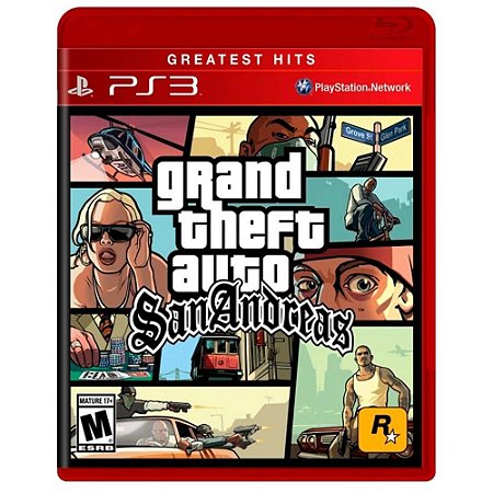 Jogo Grand Theft Auto San Andreas GTA PS3 Novo