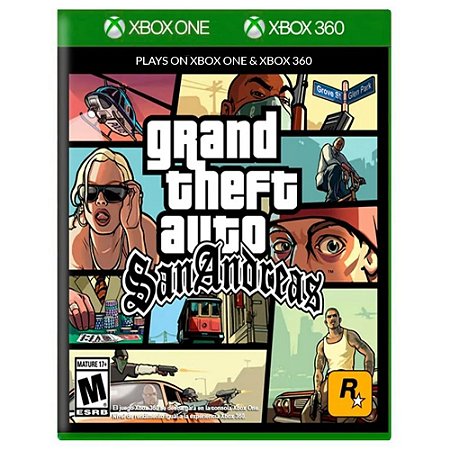Jogo Grand Theft Auto San Andreas GTA Xbox One e 360 Novo