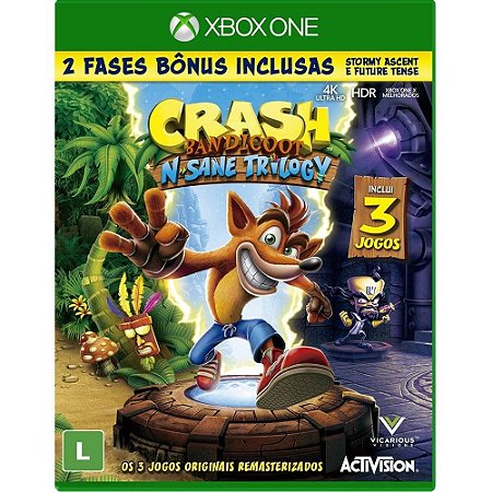 Jogo Crash Bandicoot N. Sane Trilogy Xbox One Usado