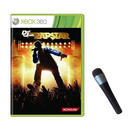 Jogo Def Jam Rapstar + 1 Microfone Sem Fio Xbox 360 Usado