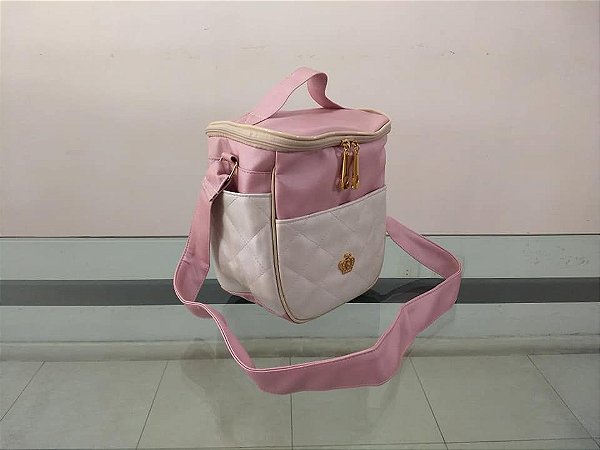Frasqueira Térmica de Maternidade Rosê Off White - Villa BB