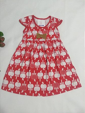 Vestido Malha Laço Paetê - Infantil Menina