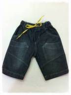 Bermuda Jeans com Elástico - Infantil Menino