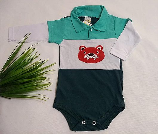 Body Malha Manga Longa - Bebê Masculino