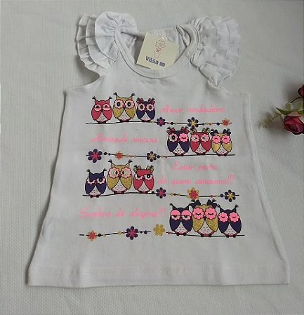 Blusa Infantil Feminina Cotton