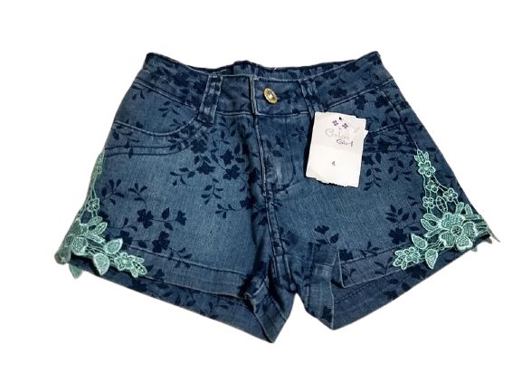Short Jeans Infantil Feminina - Color Girls