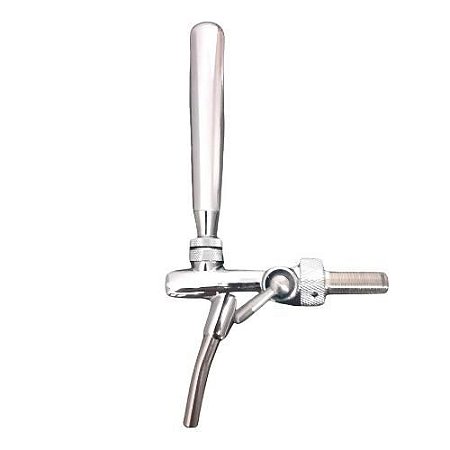 Tap handle metálico cromado para torneiras