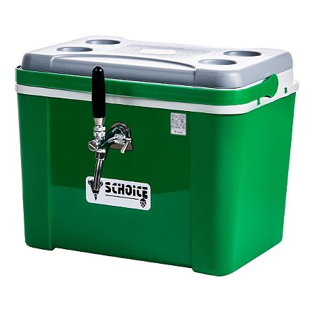 Chopeira a gelo Heineken verde torneira italiana sem serpentina 1 via