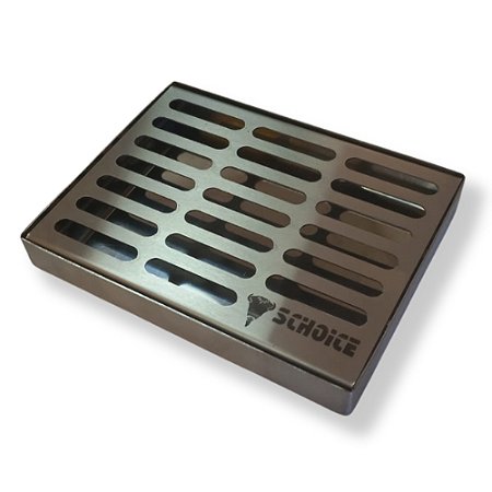 Bandeja pingadeira inox móvel para chopeira - 16x12cm