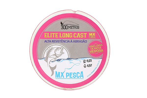 Linha Elite Long Cast MX pesca Cor ROSA - Kamachi Store