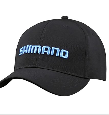 Boné Shimano Preto Logo Azul