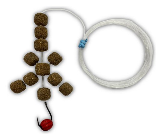 Manhoso Borboleta Eva Ração 9mm Empanado Jr Pesca