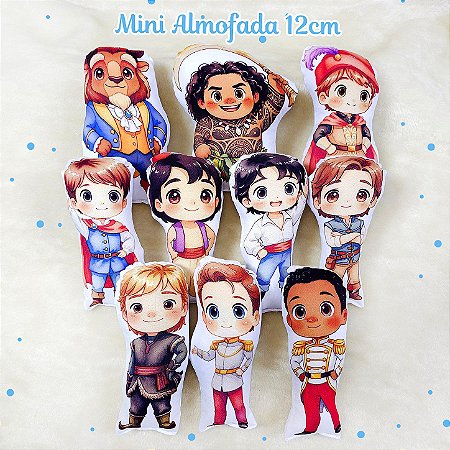 10 Mini-Almofadas Recortadas Príncipes