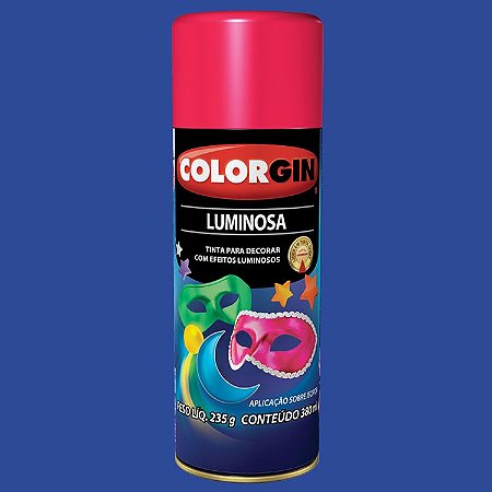 Tinta Spray LUMINOSO AZUL 235GR COLORGIN
