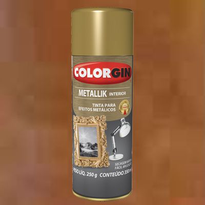 Tinta Spray METALLIK COBRE 235GR COLORGIN