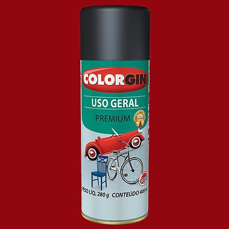 Tinta Spray Uso Geral Vermelho 400ml COLORGIN
