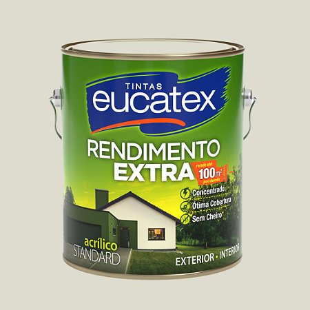 Tinta Acrílica Rendimento Extra Bianco Sereno 3.6LT Eucatex