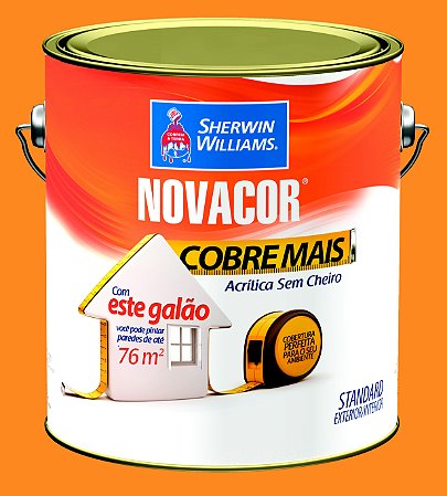 Tinta Acrílica Amarelo Sol Cobre Mais 3.6LT Novacor