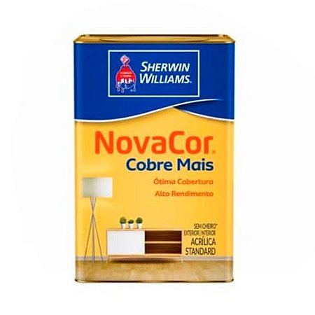 Tinta Acrílica Branco Cobre Mais 18LT Novacor