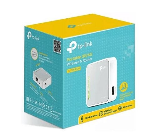 Mini Roteador Wi-fi Tp-link Tl-mr3020 Portátil 3g/4g 150mbps