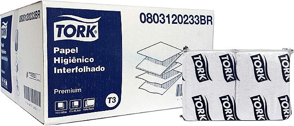 Papel Higiênico Premium Interfolhado em Folha Dupla caixa com 7440 folhas - Tork