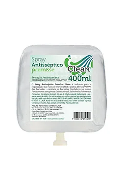 Álcool Spray Antisséptico Clean 70º Premisse 400ml