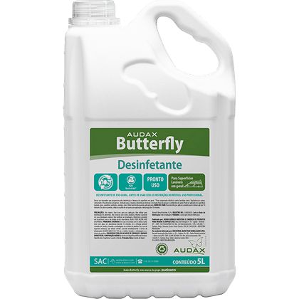 Desinfetante Pronto Uso Butterfly Audax - 5 litros