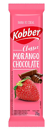 Barra de Cereal Morango e Chocolate Kobber 20g