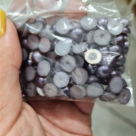 Meia Perola Abs 8 mm Preto 25g