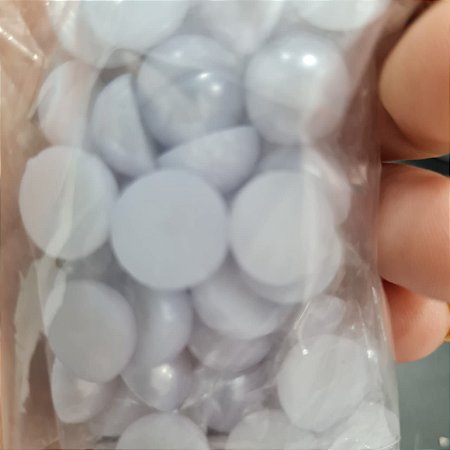 Meia Perola Abs 14 mm Cinza azulado 25g