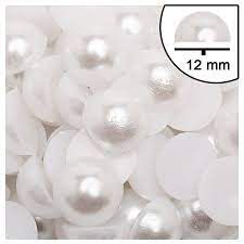 Meia Perola Abs 12mm mm branca 25g