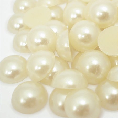 Meia Perola Abs 10 mm mm creme 25g