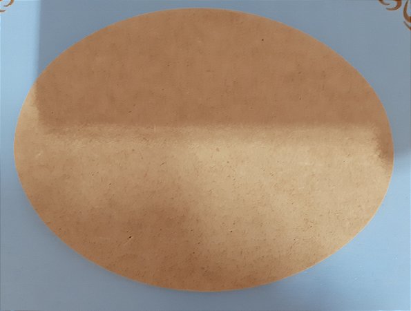 Aplique em MDF - Placa oval 15,5x12 cm MDF 3mm
