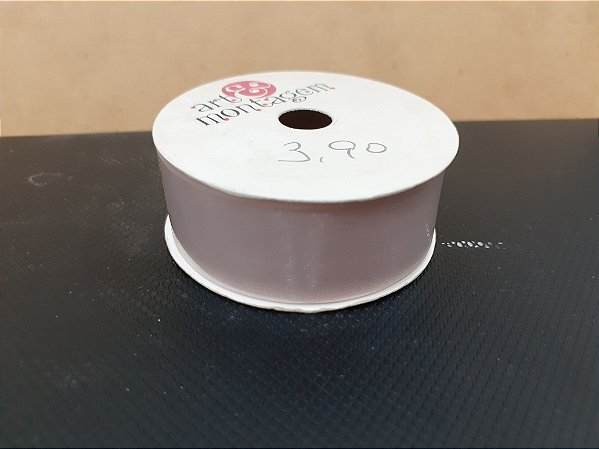 Fita de  Organza - rosa claro