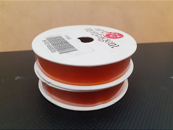 Fita de  Organza - laranja
