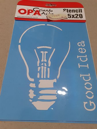 2353- Stencil Opa 15x20 Good idea