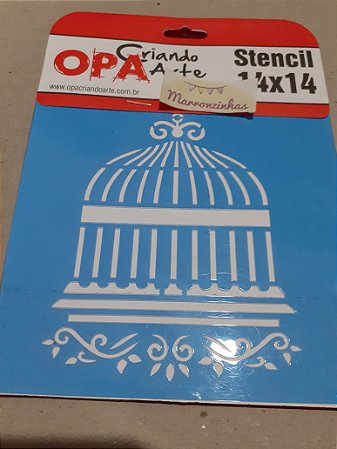 2339 Stencil Opa 14x14 gaiola