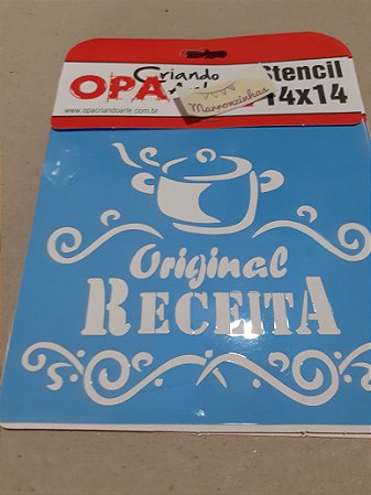 998 Stencil Opa 14x14 Receita
