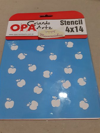 1141 Stencil Opa 14x14 micro maças