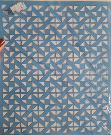 STM-410 - STENCIL MÉDIO - ESTAMPARIA TRIANGULOS