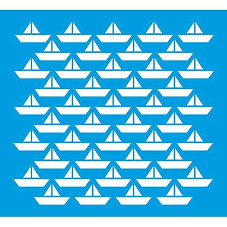 STM-411 - STENCIL MÉDIO - BARCOS