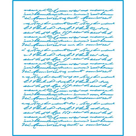 STME-002 - STENCIL - TEXTO MANUSCRITO