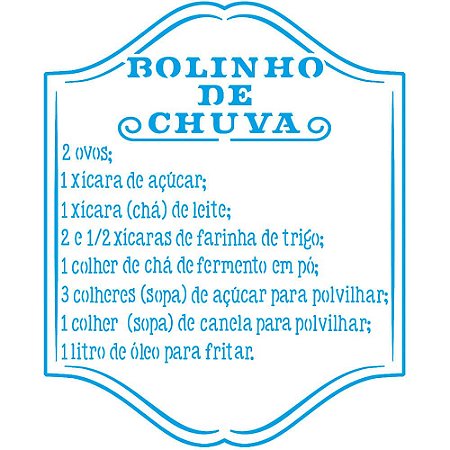 STA2-033 - STENCIL - BOLINHO DE CHUVA